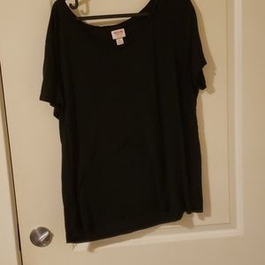 Black oversized vneck